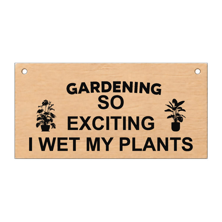 Funny garden shed and outdoor wooden plaques