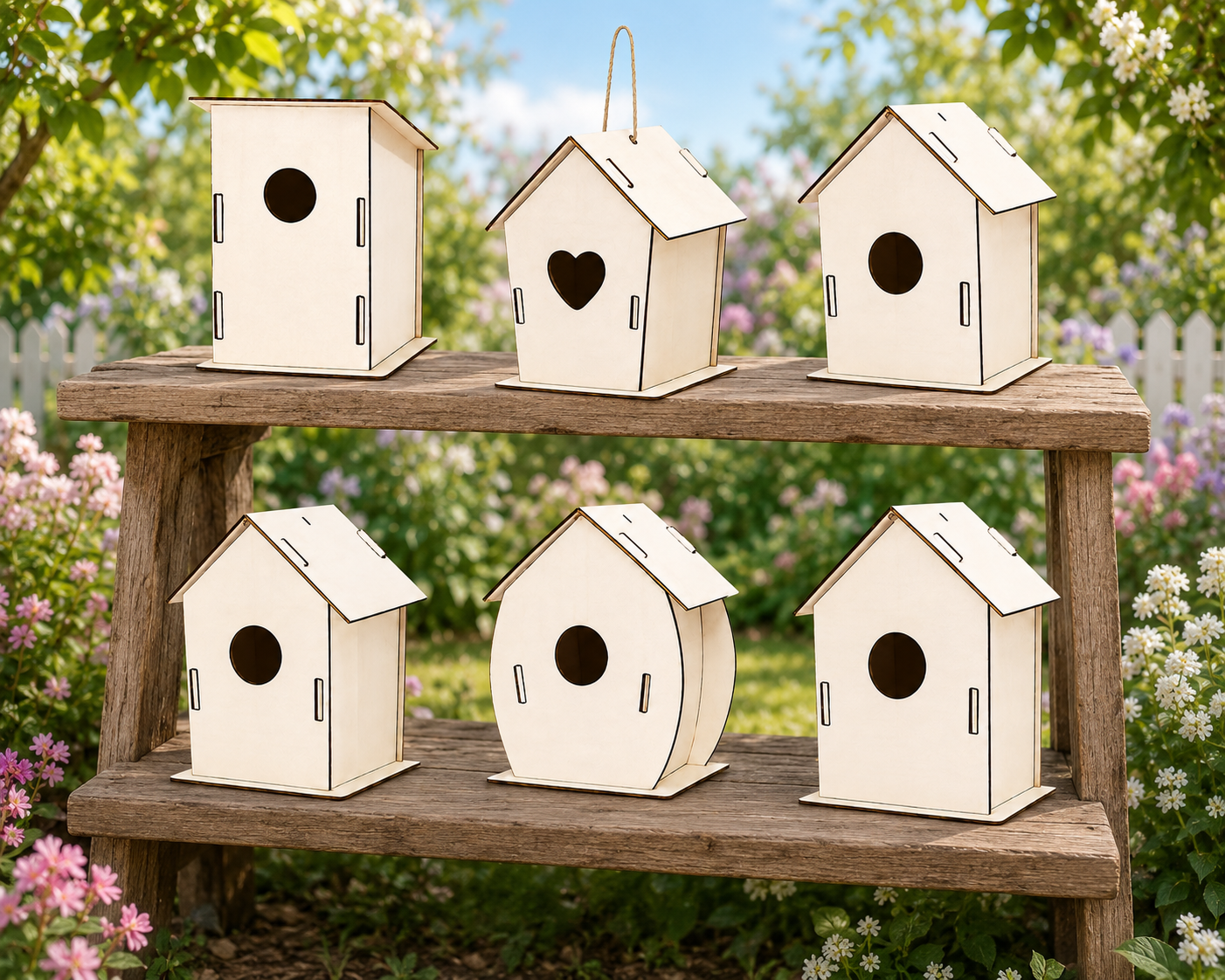 Wooden birdhouse craft kit