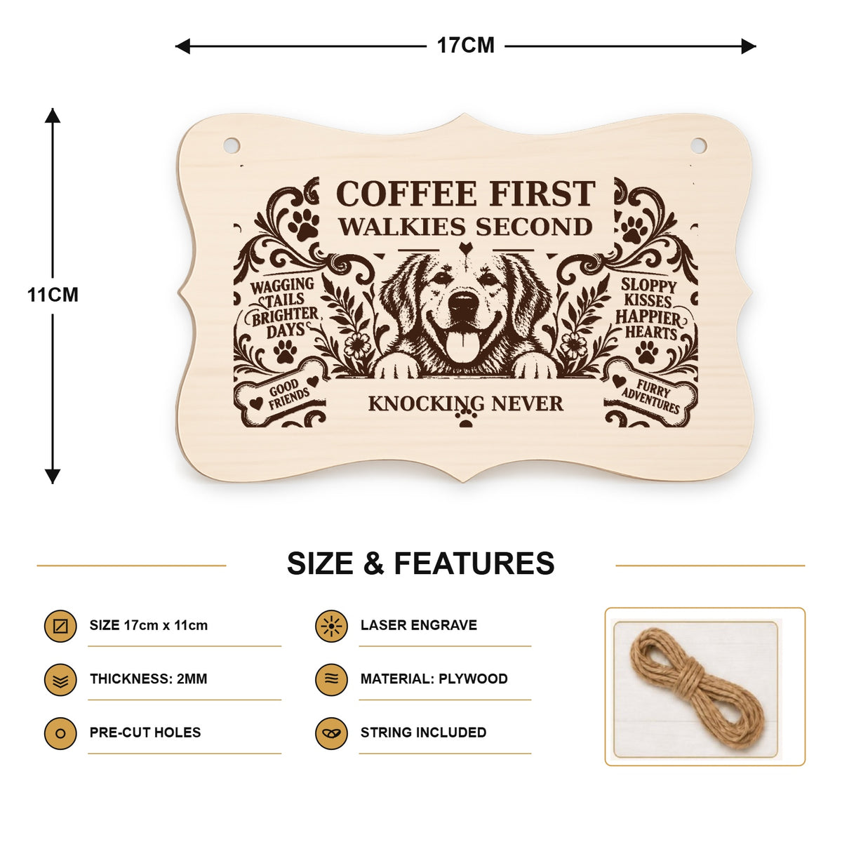 038, Coffee First Walkies Second - SIZE