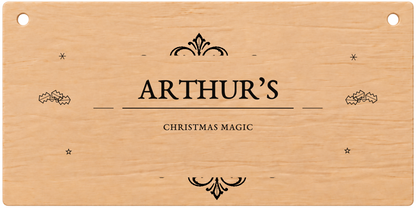 Christmas Magic light engraved Christmas Eve box plaque