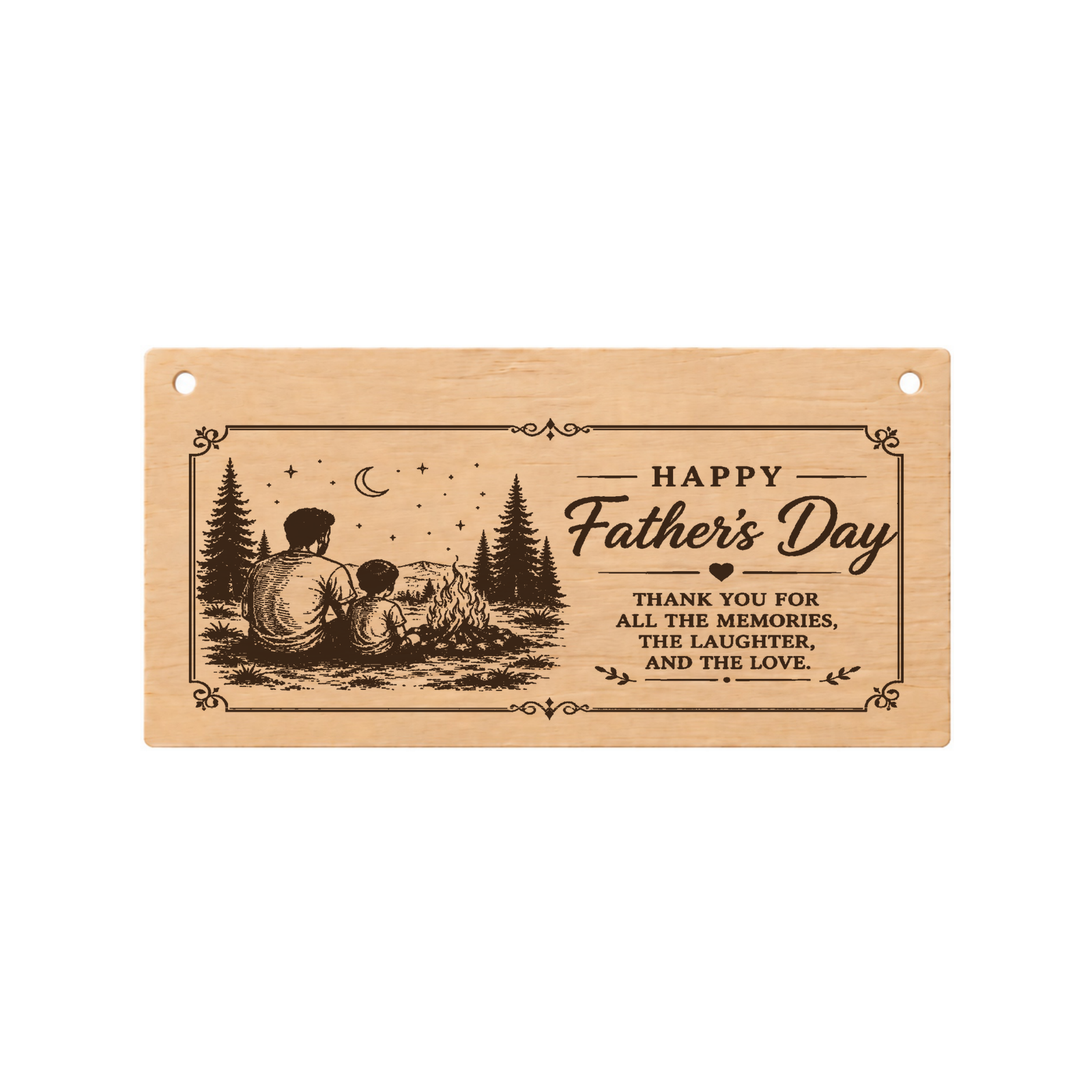 Father's Day Thank You for All Dad Plaque Gift 20x10cm