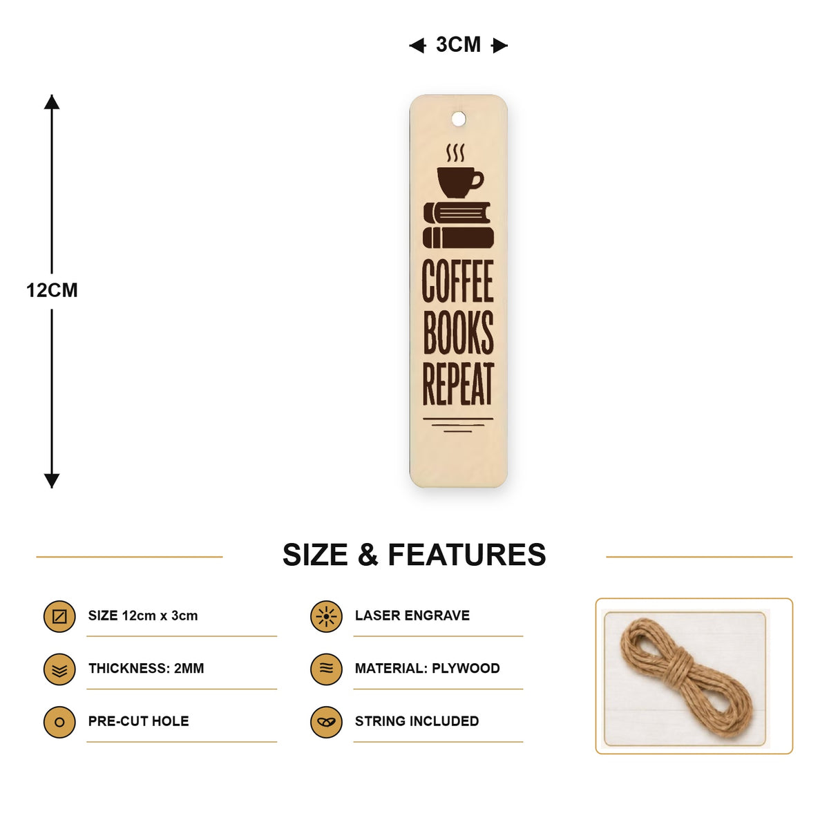 158, Coffee Books Repeat - SIZE