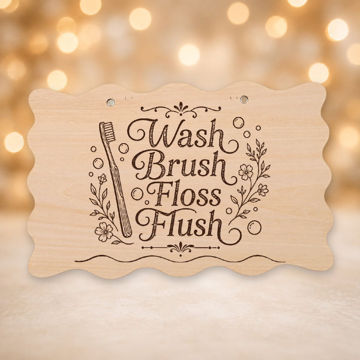 222, Wash, Brush, Floss, Flush