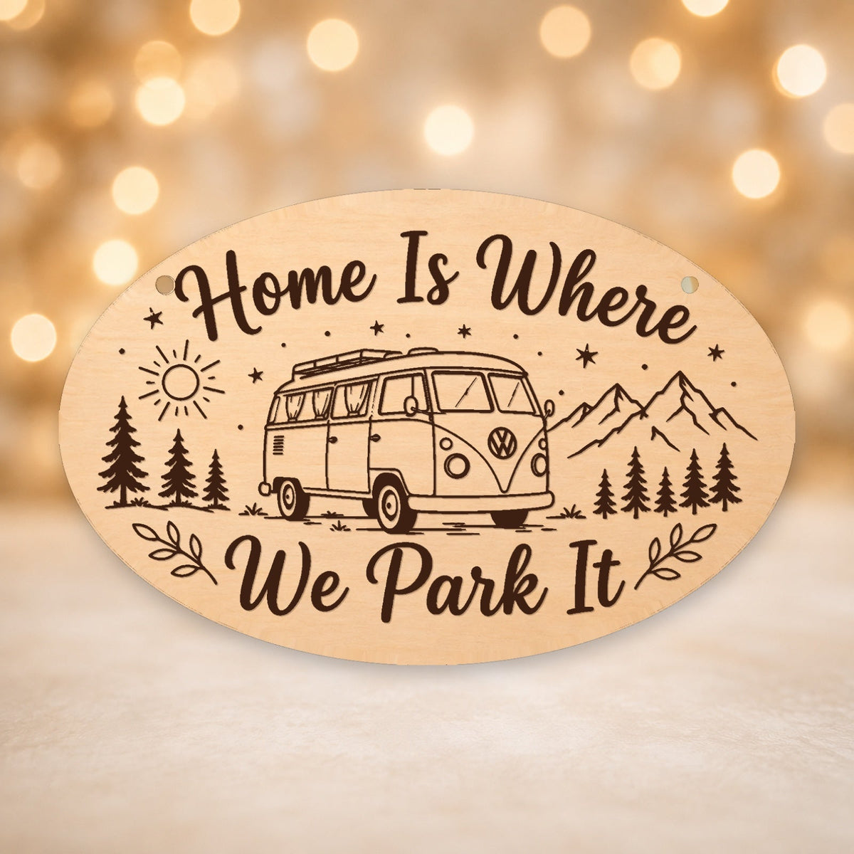 226, Home Is Where We Park It, oval plaque
