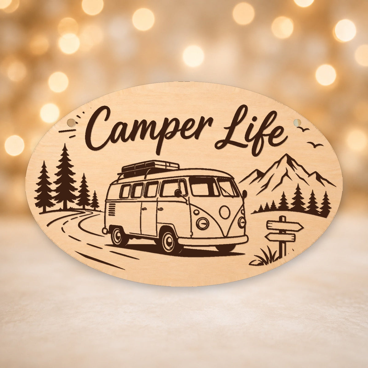 230, Camper Life, oval plaque