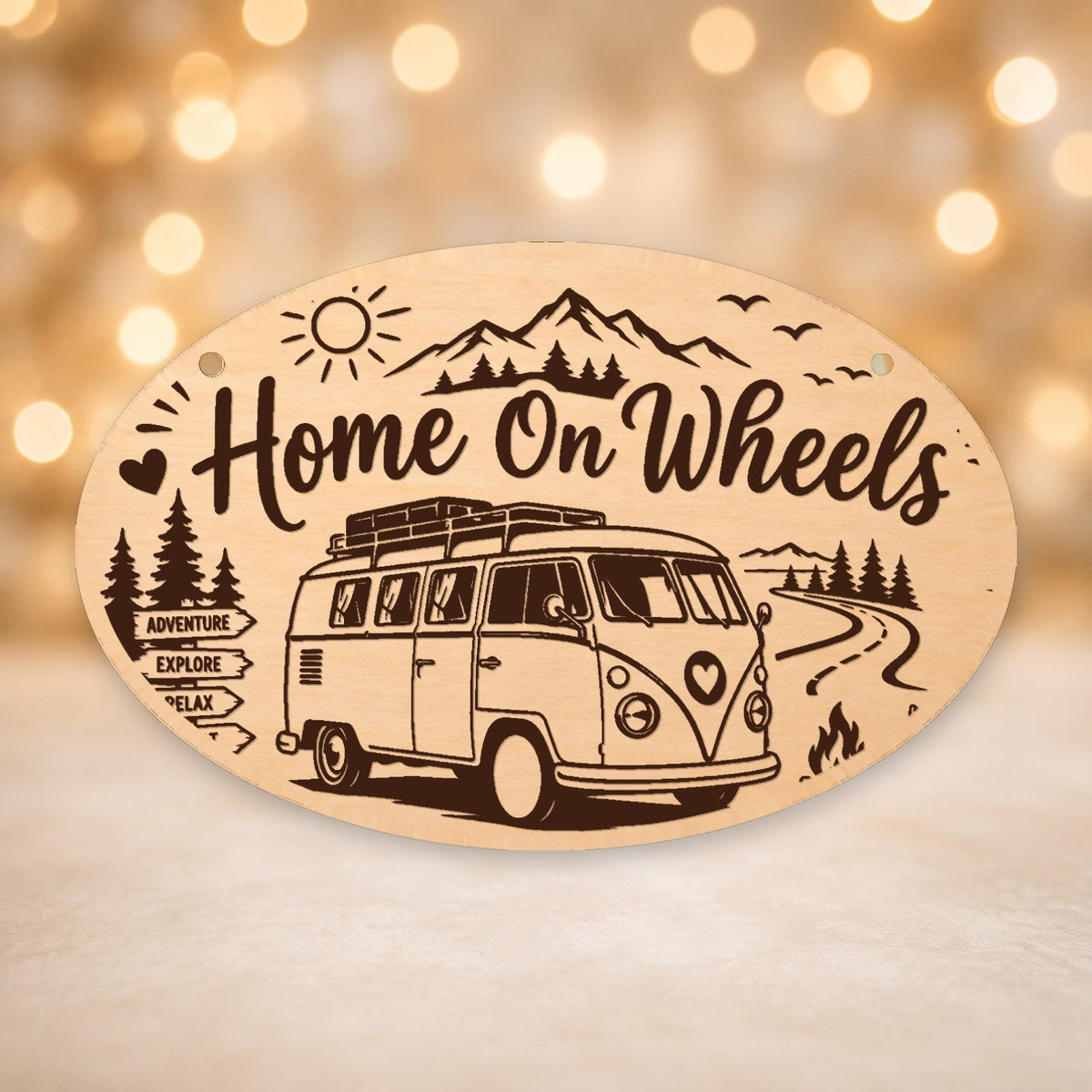 234, Home on Wheels, oval plaque