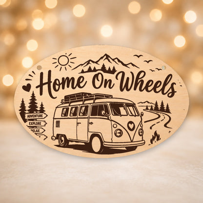 234, Home on Wheels, oval plaque