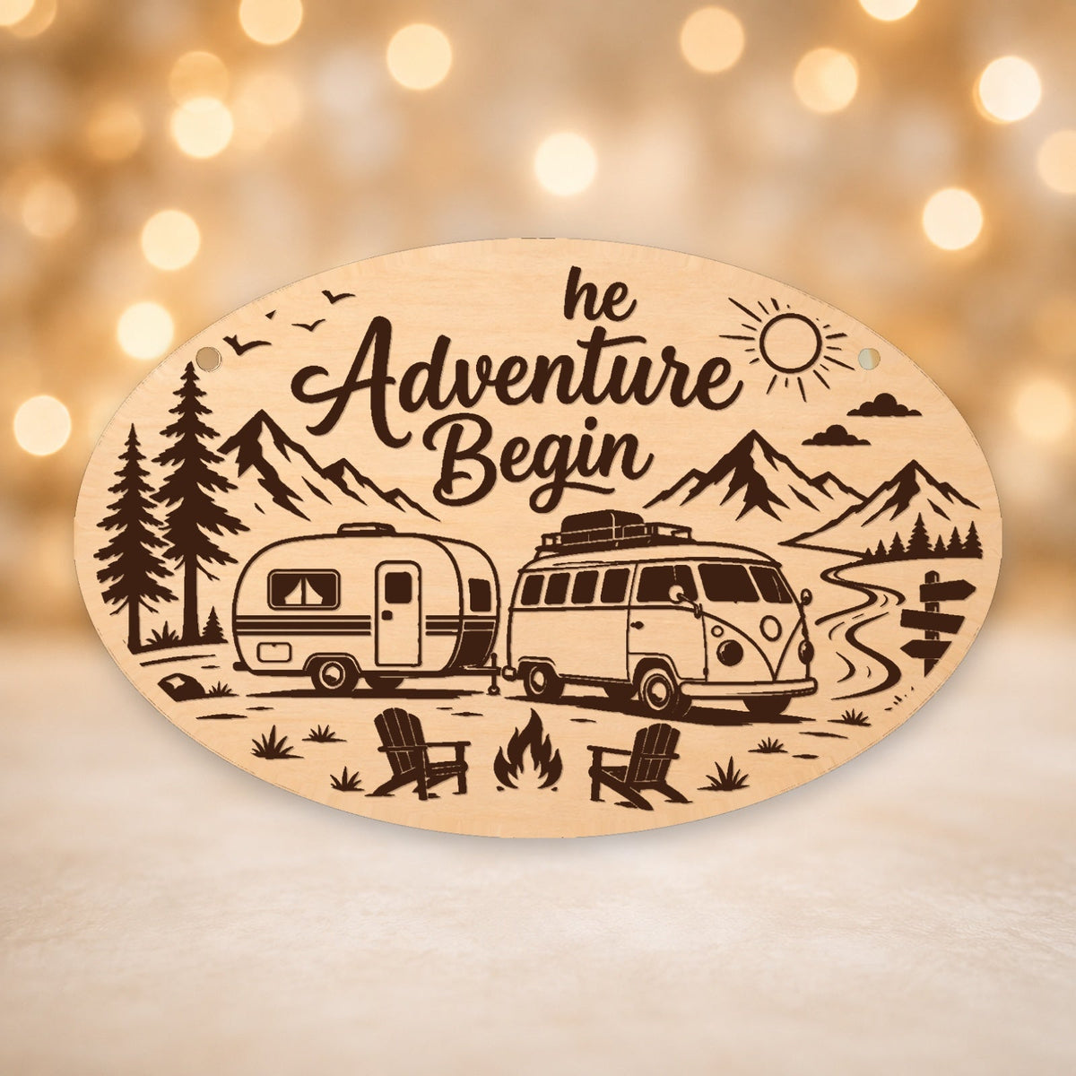 235, Let the Adventure Begin, oval plaque