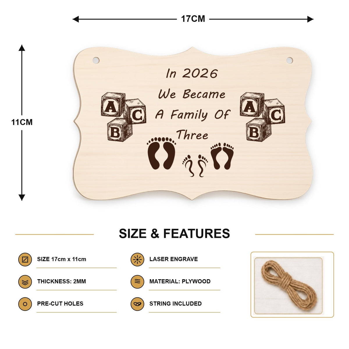 304, In 2026 We Became a Family of 3 - SIZE