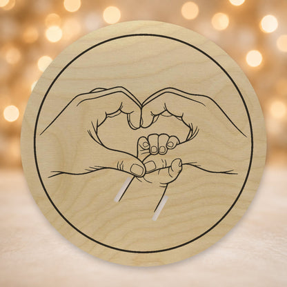 353, Baby Birth Details, round plaque.jpg