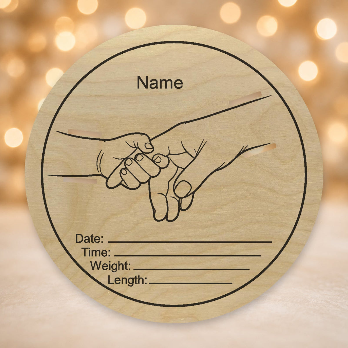 354, Mum & Baby Heart Hands, round plaque.jpg