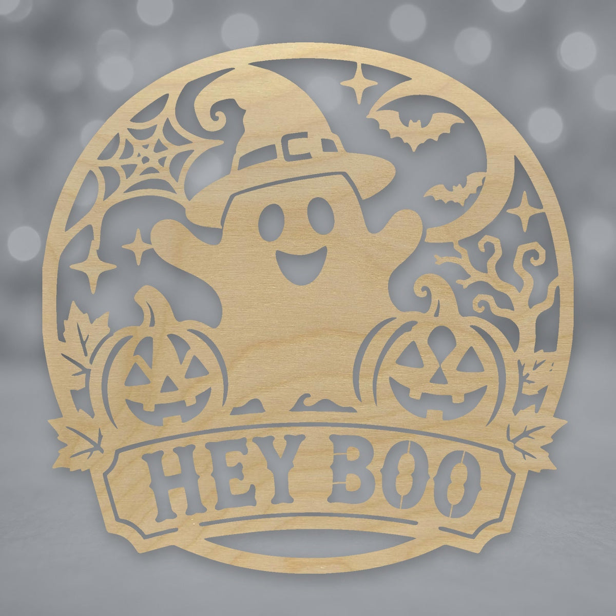 611, Hey Boo, round plaque