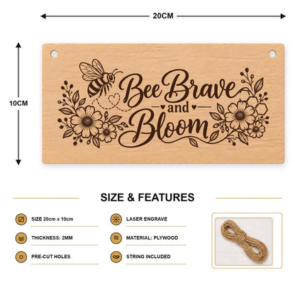 885, Bee Brave and Bloom - V12 - SIZE