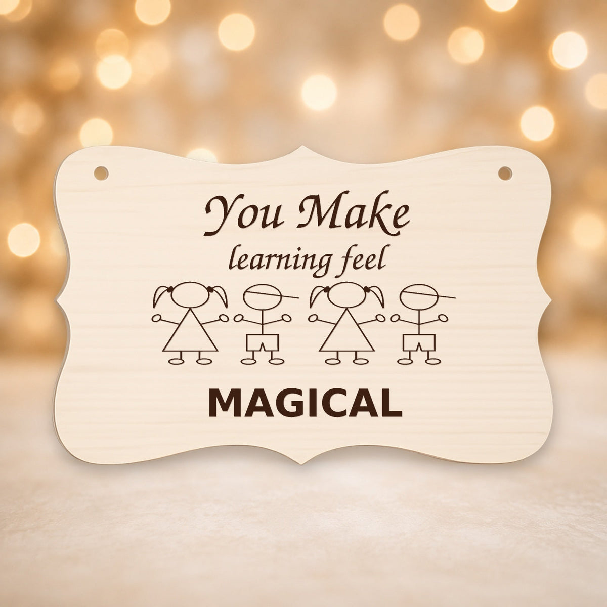 952, You Make Learning Magical, curved plaque