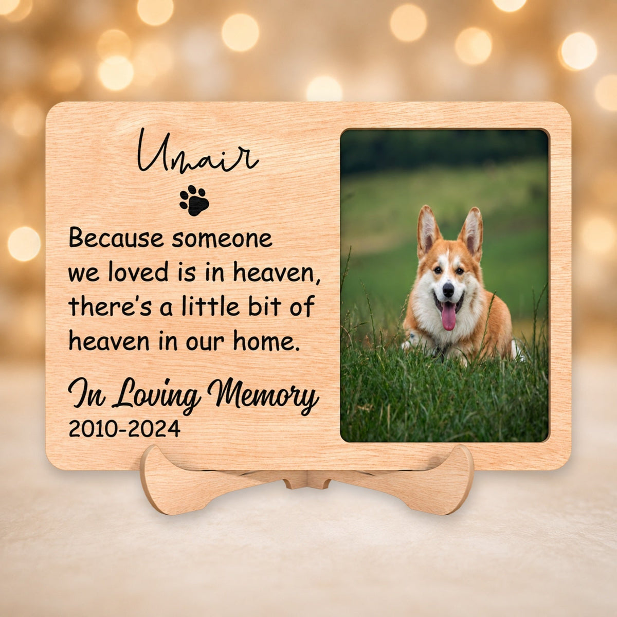 Dog memorial photo plaque picture 1
