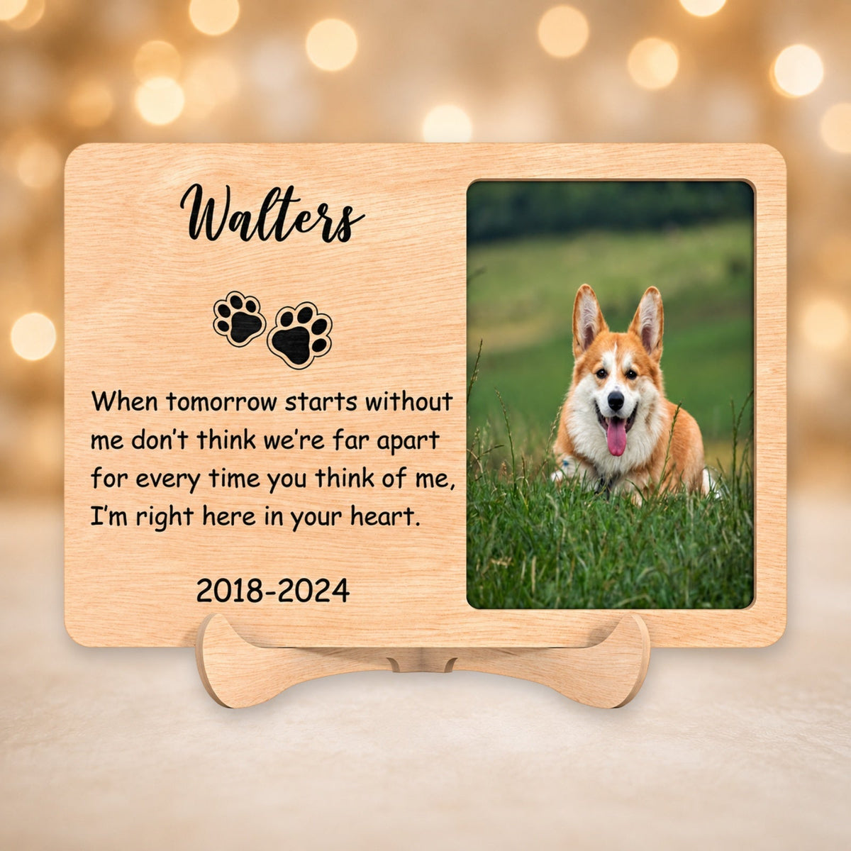 Dog memorial photo plaque picture 2