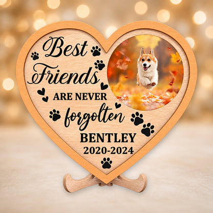 Dog memorial heart plaque picture 3