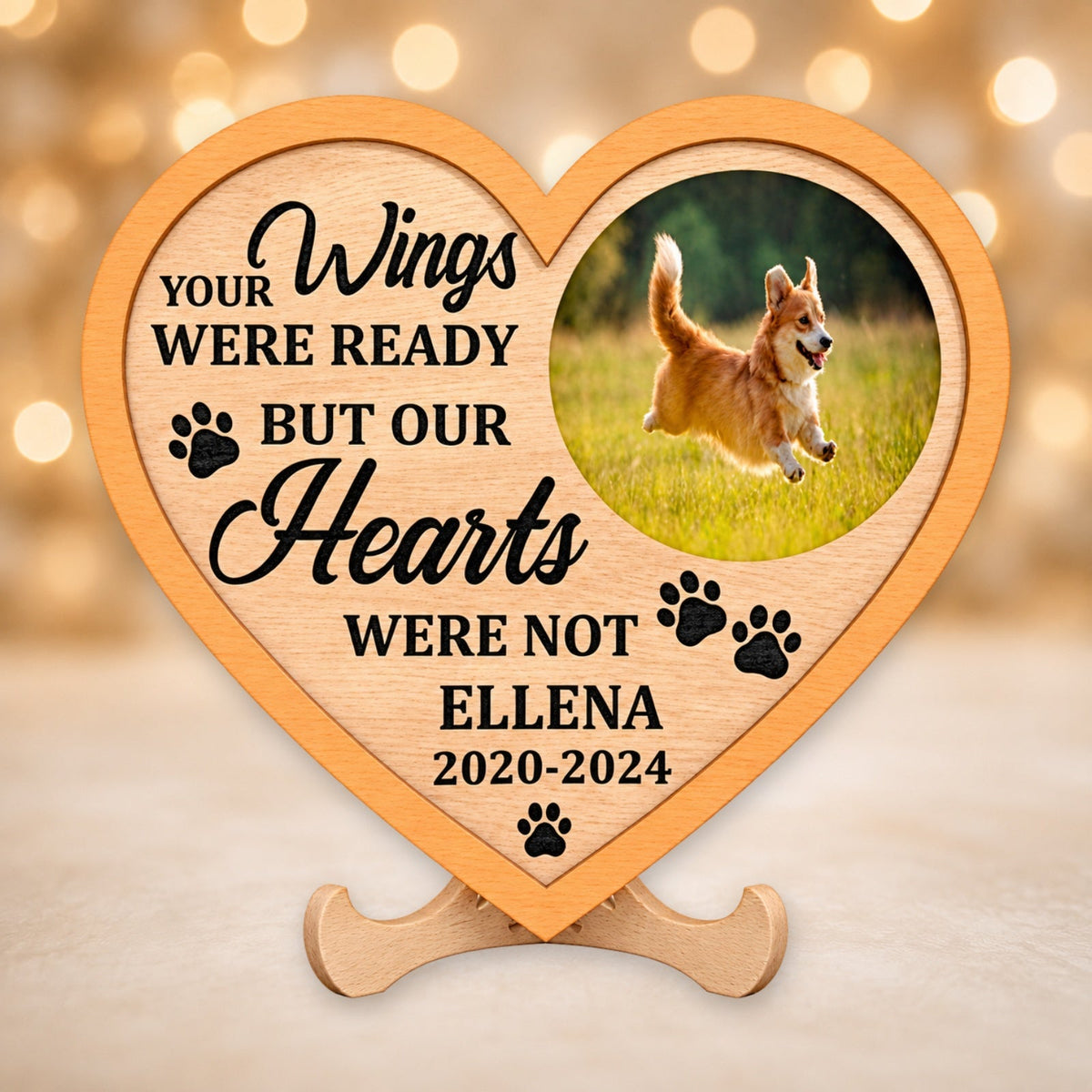 Dog memorial heart plaque picture 5