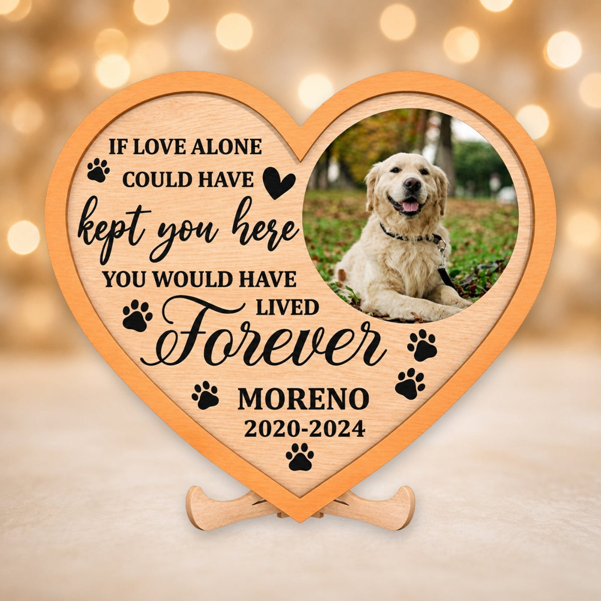 Dog memorial heart plaque picture 8