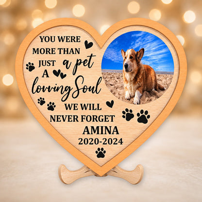 Dog memorial heart plaque picture 9
