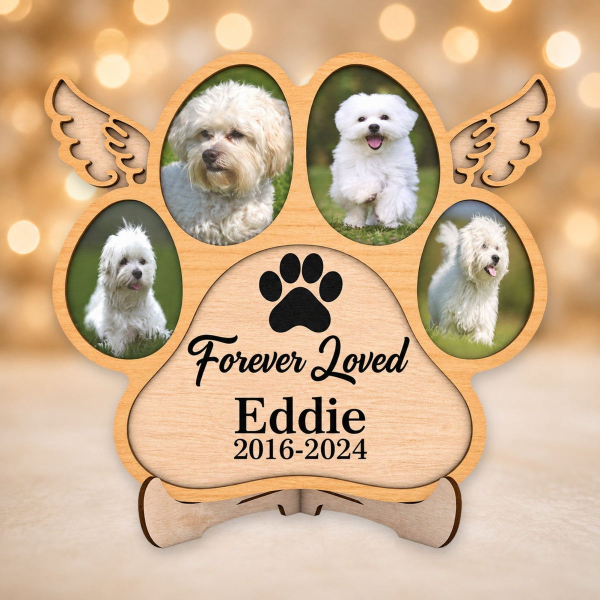 Dog memorial paw plaque product picture 3