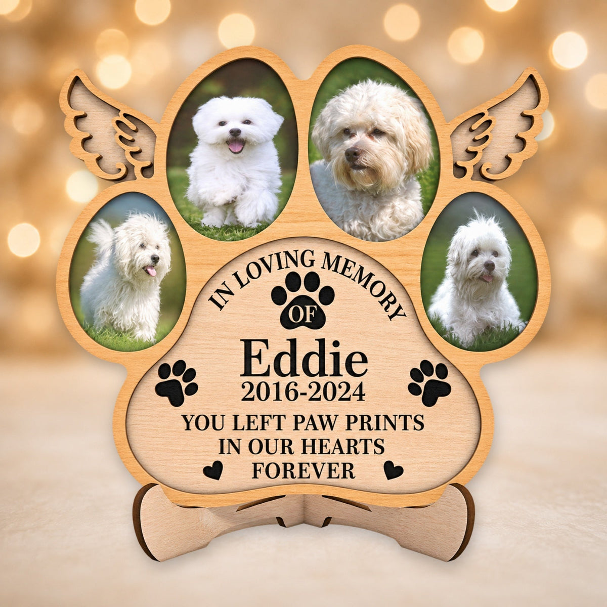 Dog memorial paw plaque product picture 5