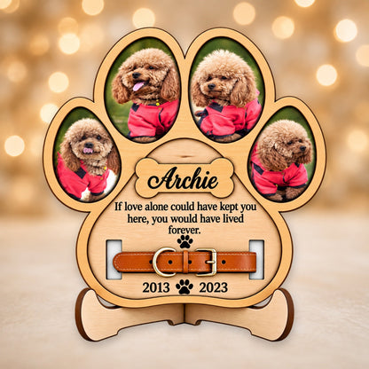 Dog memorial paw photo plaque picture 3