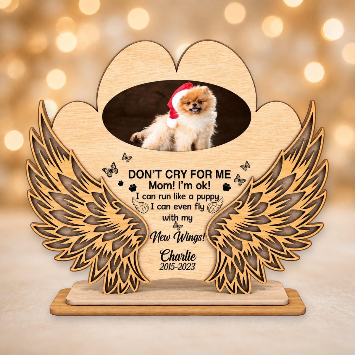 Angel wings dog memorial picture 2