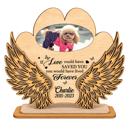 Angel wings dog memorial picture 3