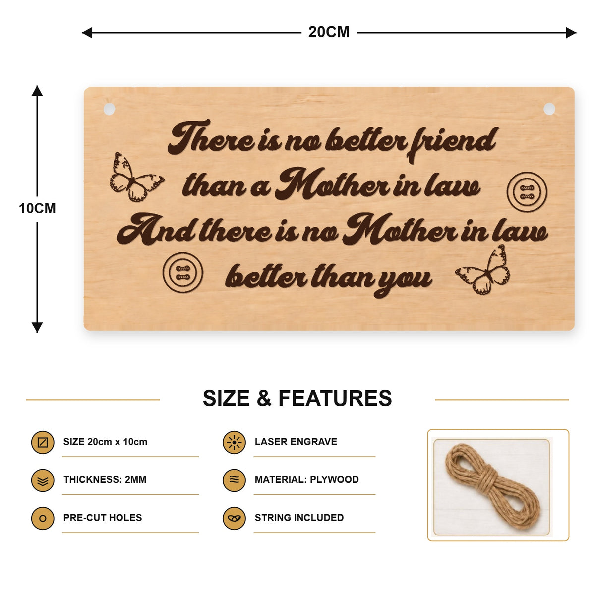 Family Gift Rectangle size guide