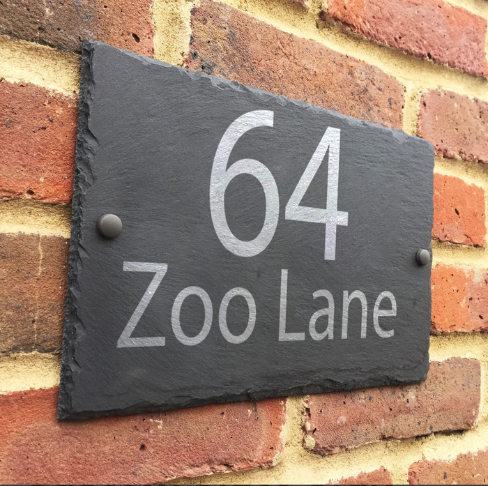 Slate House/Door Sign 20x15