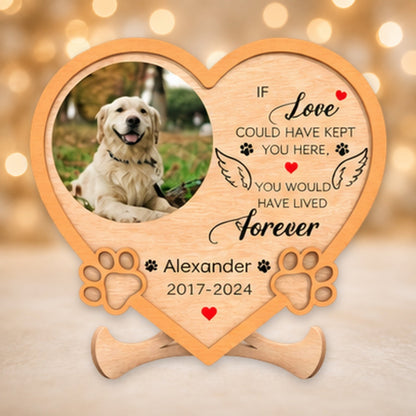 Dog memorial heart plaque picture 2