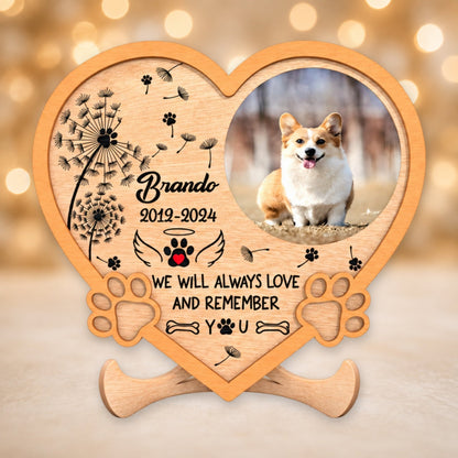 Dog memorial heart plaque picture 3