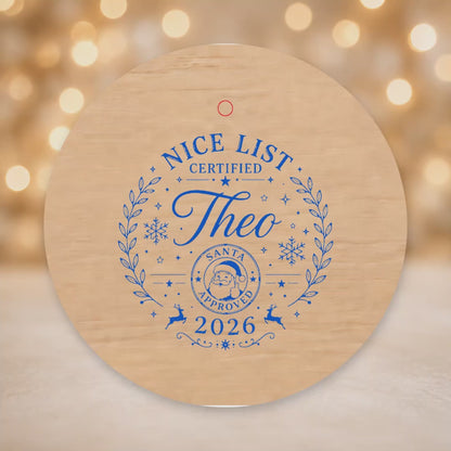 Personalised Wooden Christmas Baubles – Family & Gift Designs video