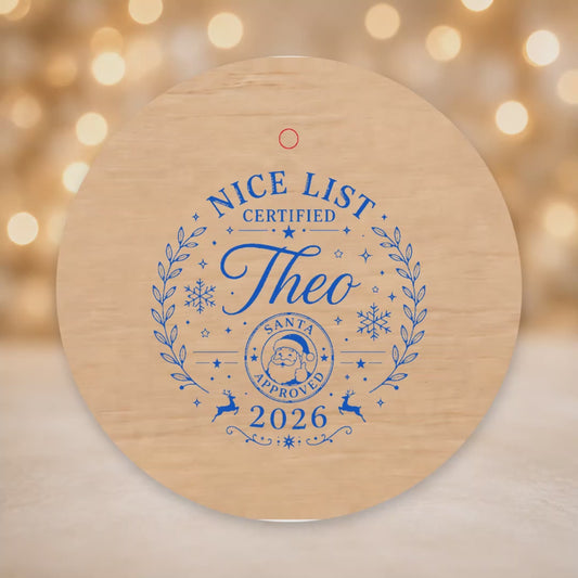 Personalised Wooden Christmas Baubles – Family & Gift Designs video