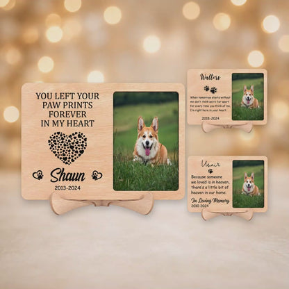 Personalised Dog Memorial Photo Plaque 19x19cm - 3 Designs With Stand video